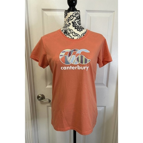 CCC Canterbury Uglies T-Shirt Orange Short Sleeve Womens Size 12 (US Size 8) NWT - Picture 1 of 10